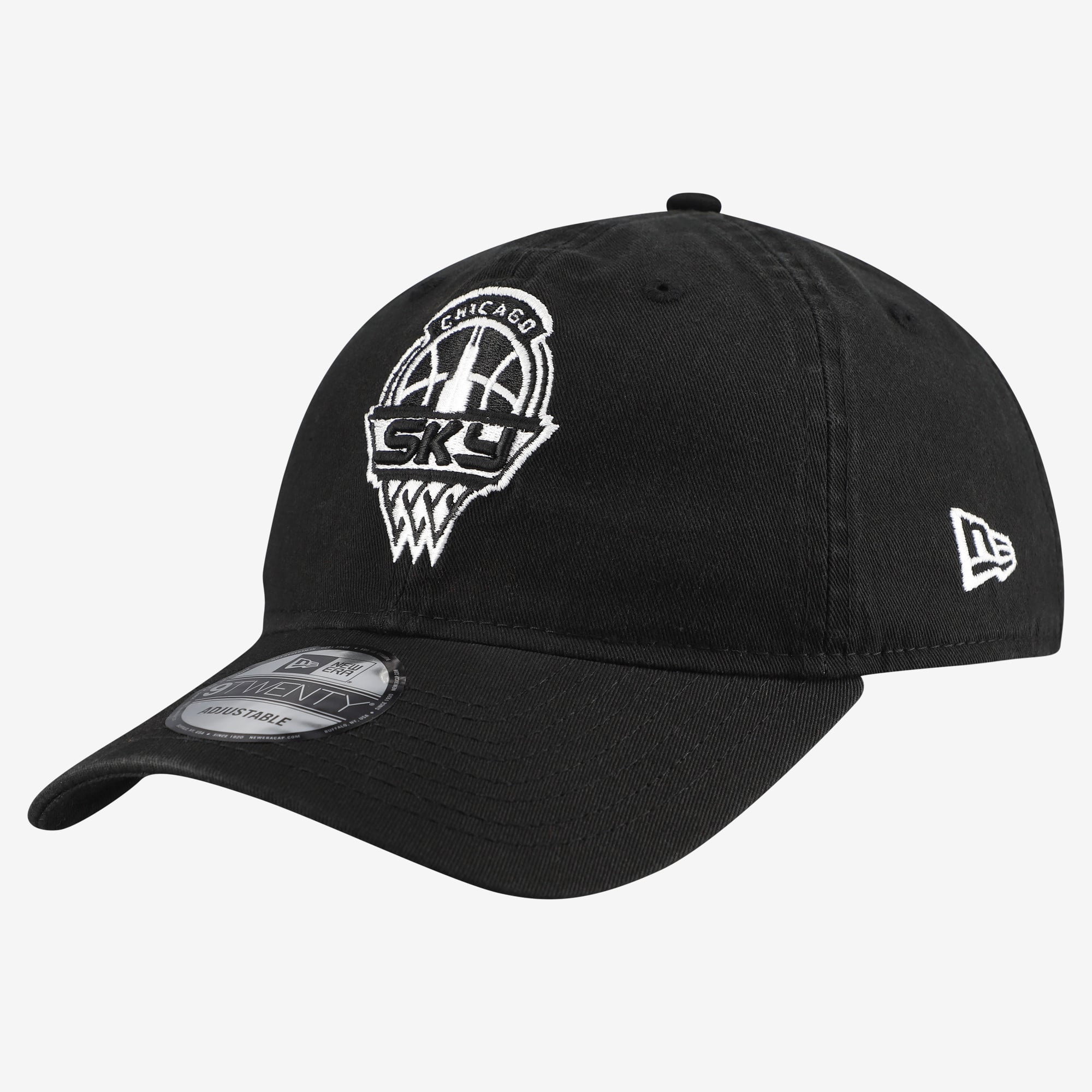 Men's New Era Black Chicago Sky 9TWENTY Adjustable Hat