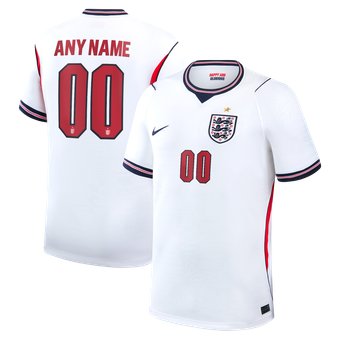 Men's Nike  White England National Team 2026 Home Stadium Replica Custom Jersey