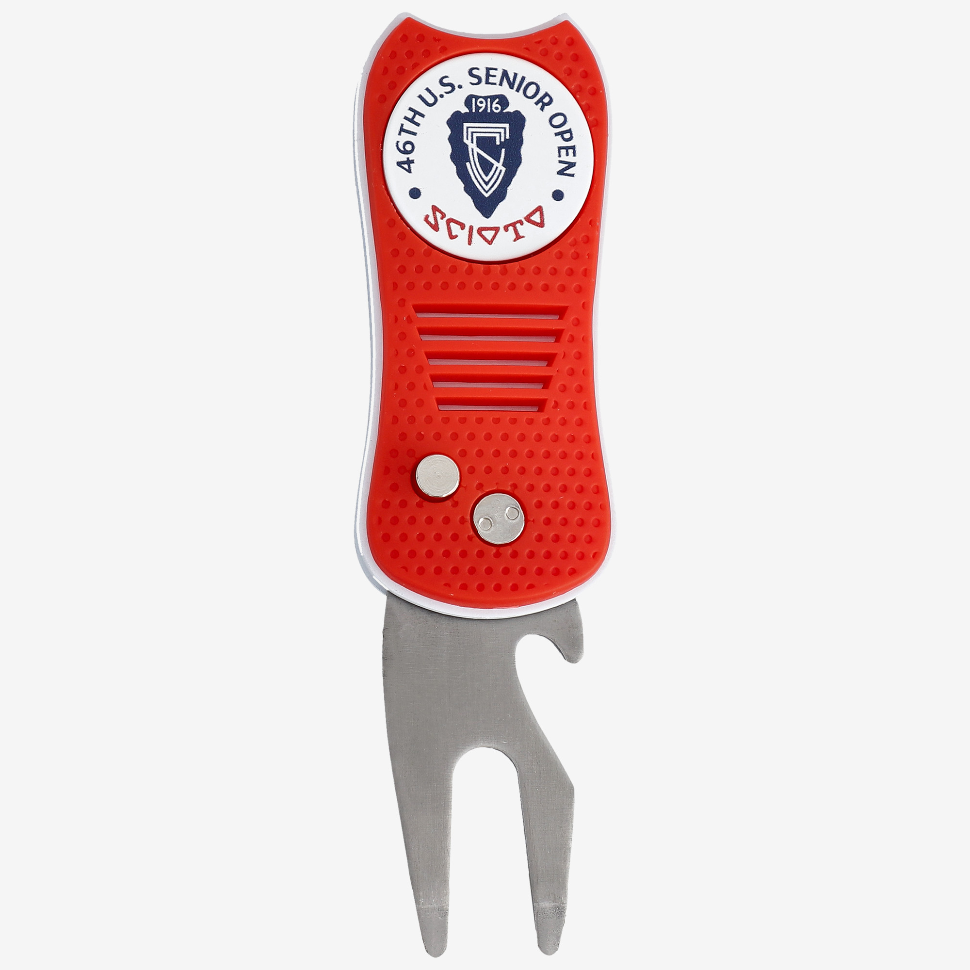2026 U.S. Senior Open Switchblade Divot Tool & Ball Marker Set 2026 U.S. Senior Open Switchblade Divot Tool & Ball Marker Set