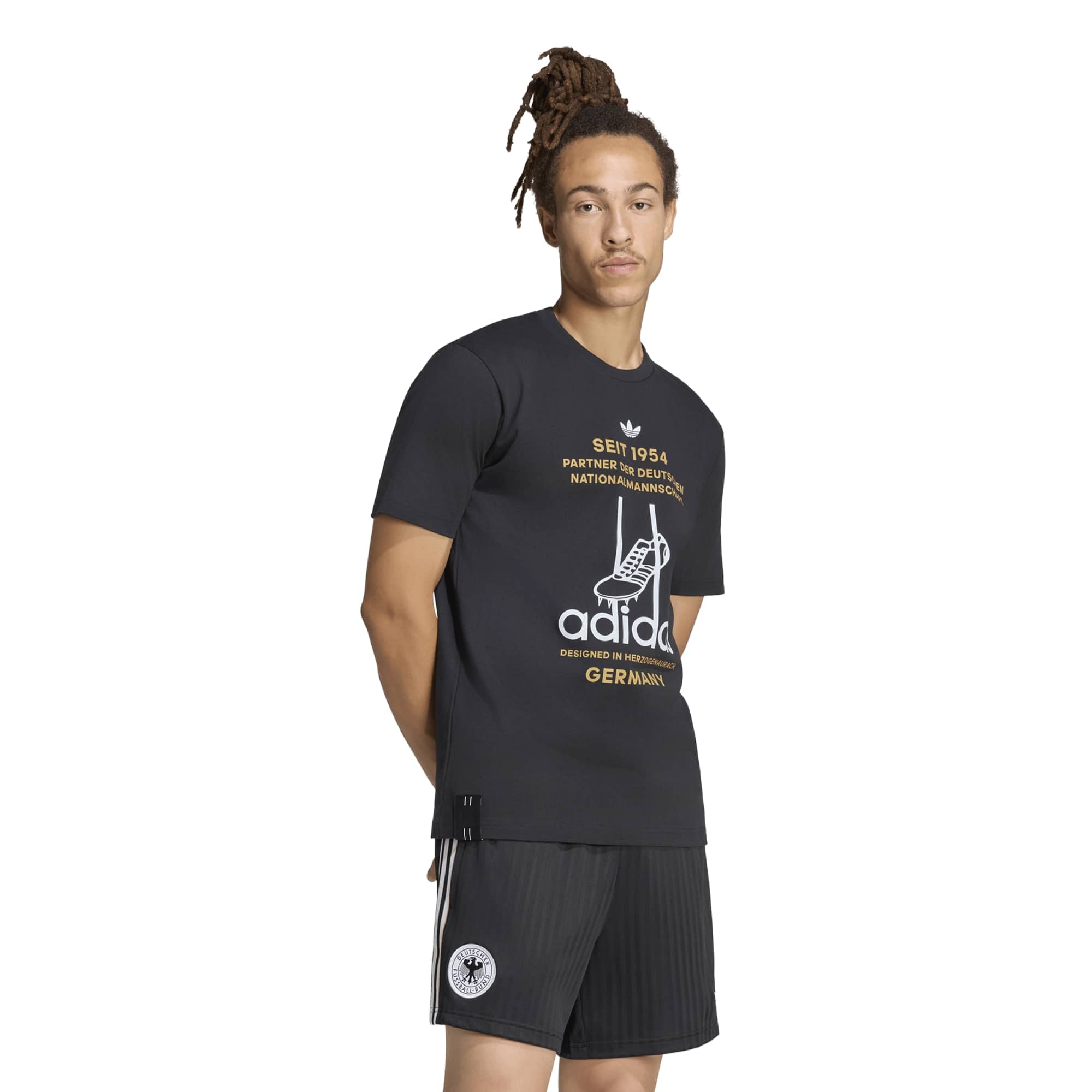 Camiseta gráfica adidas Third de la DFB - Negra