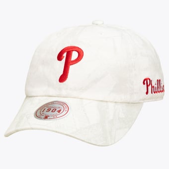 Men's Mitchell & Ness  White Philadelphia Phillies Ghosted 1904 Adjustable Hat