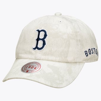 Men's Mitchell & Ness  White Boston Red Sox Ghosted 1904 Adjustable Hat