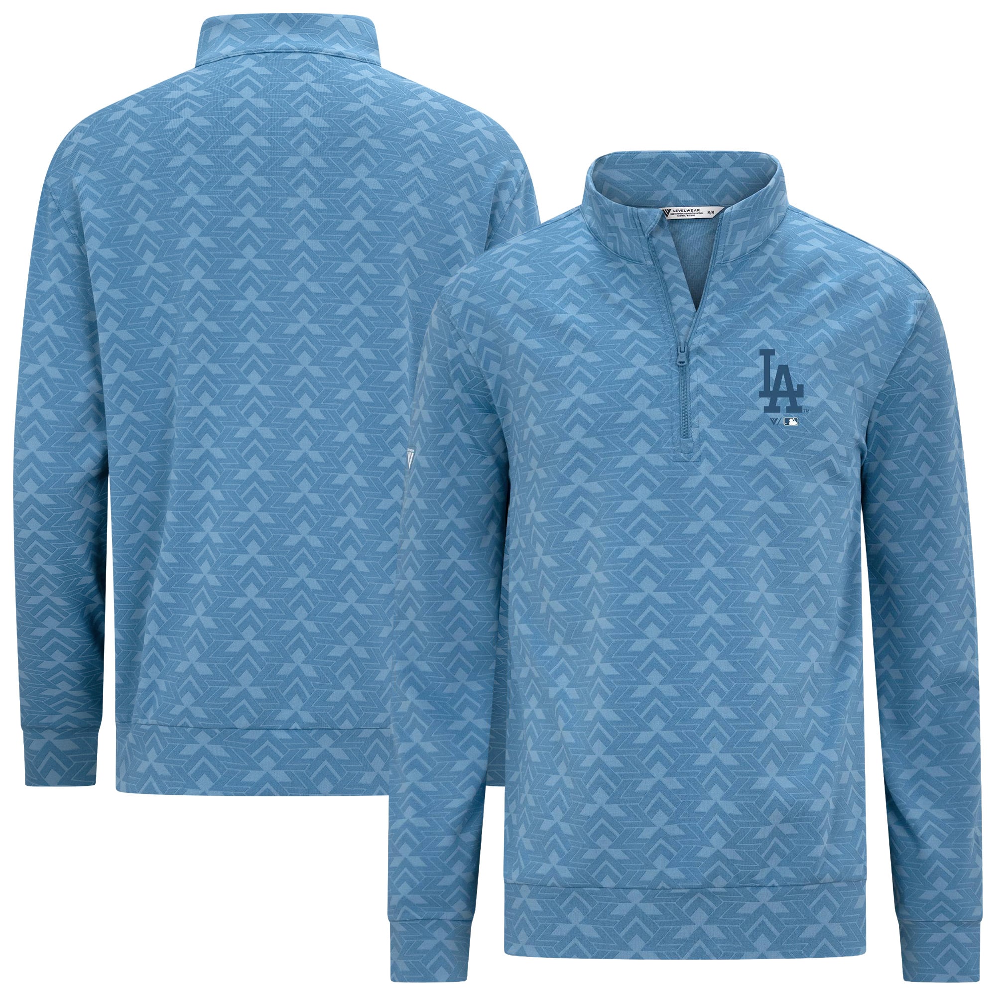 Men's Levelwear Blue Los Angeles Dodgers Chameleon Quarter-Zip Pullover