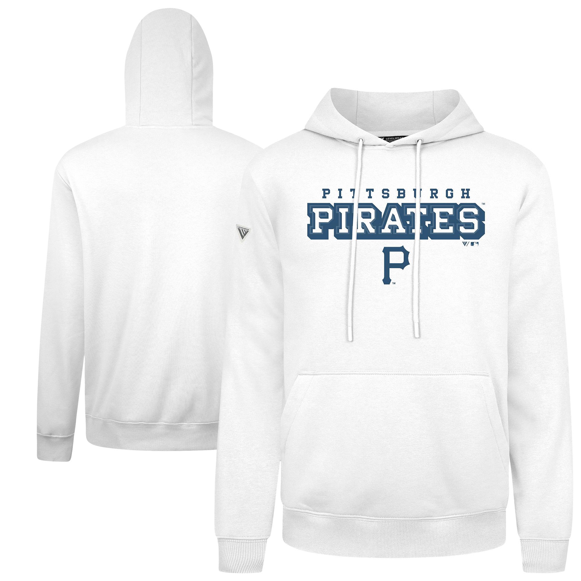 Men's Levelwear White Pittsburgh Pirates Podium Hoodie