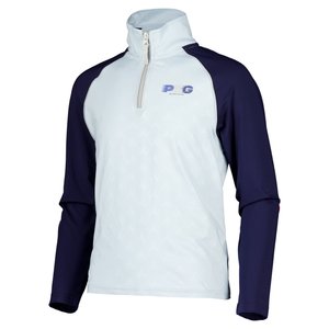 T-shirt raglan zippé 1/4 Paris Saint-Germain Motion - Ciel - Enfants, vue 3