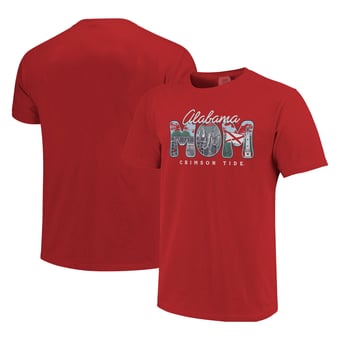 Women's  Crimson Alabama Crimson Tide Comfort Colors Campus Drawing Mom T-Shirt