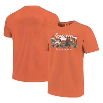Women's  Tennessee Orange Tennessee Volunteers Comfort Colors Campus Drawing Mom T-Shirt