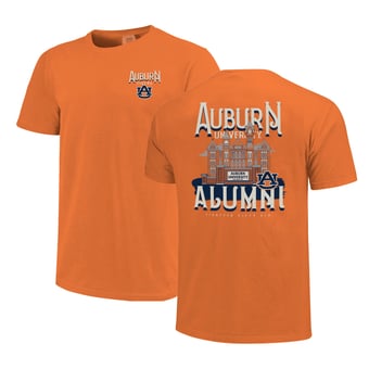 Women's Orange Auburn Tigers Comfort Colors Campus Alumni T-Shirt