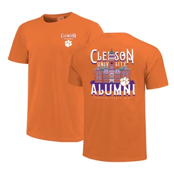 Women's Orange Clemson Tigers Comfort Colors Campus Alumni T-Shirt