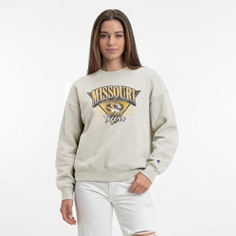 Women's Champion  Oatmeal Missouri Tigers All-Star Weave Sweatshirt
