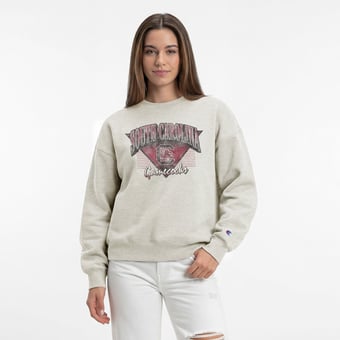 Women's Champion  Oatmeal South Carolina Gamecocks All-Star Weave Sweatshirt