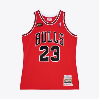 Men's Mitchell & Ness Michael Jordan Red Chicago Bulls 1997-98 Authentic Jersey