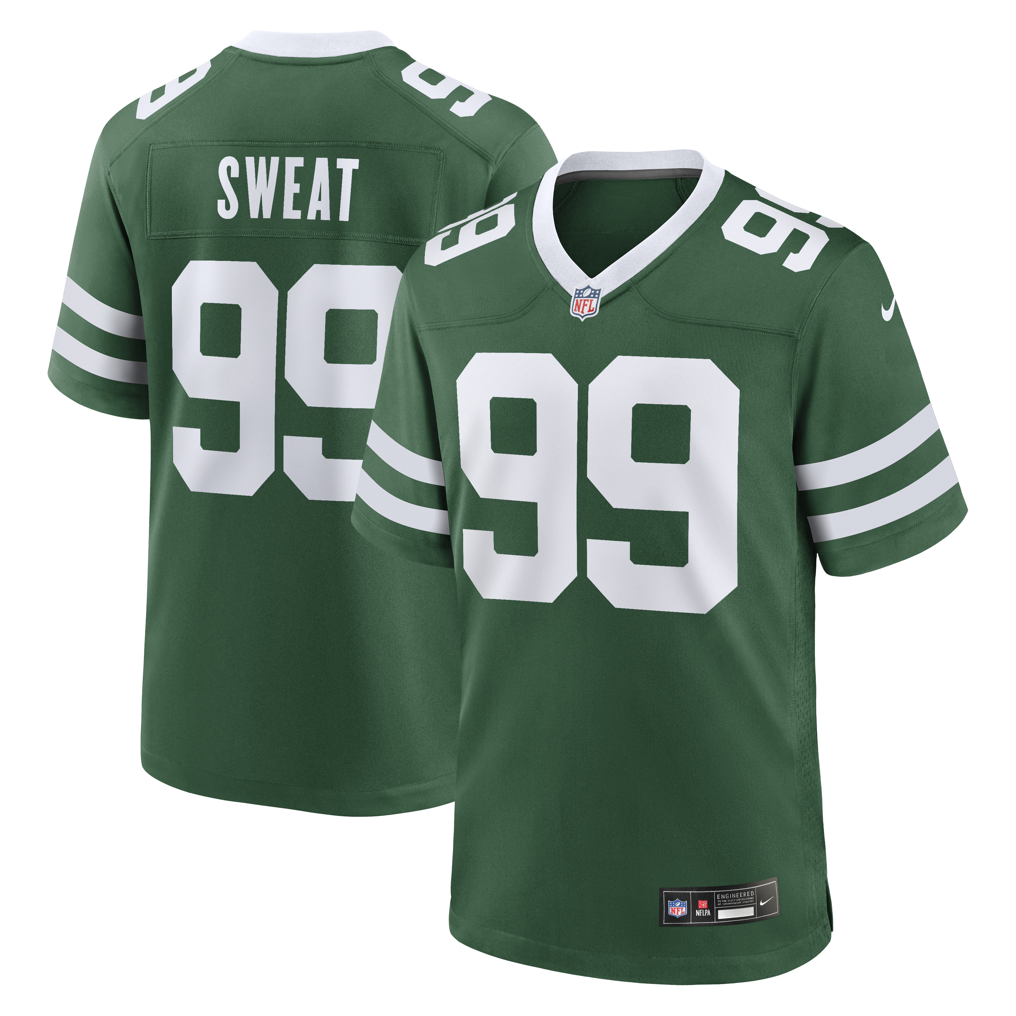 Men's Nike T'Vondre Sweat Legacy Green New York Jets Team Game Jersey