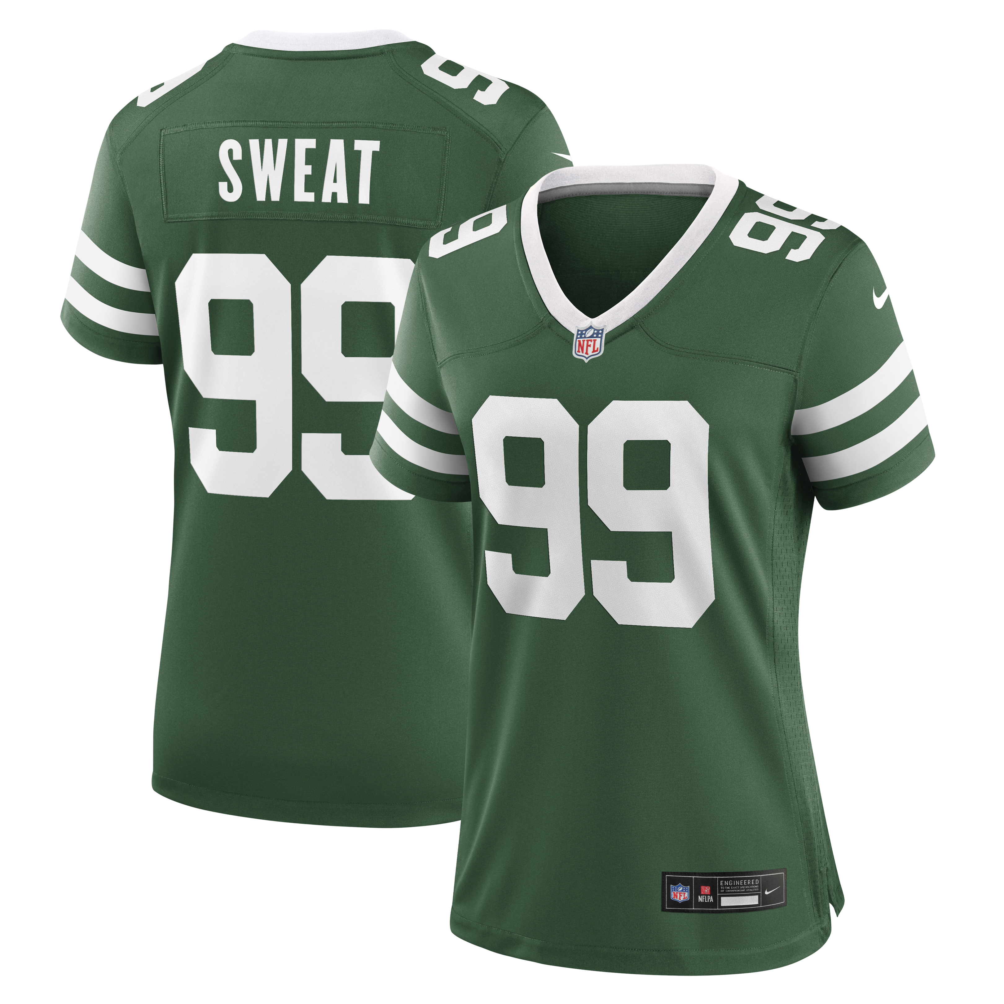 Women's Nike T'Vondre Sweat Legacy Green New York Jets Team Game Jersey