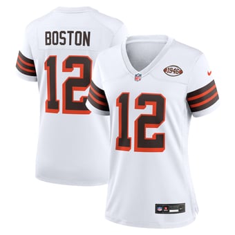 Women's Nike Denzel Boston White Cleveland Browns Alternate  Game Jersey