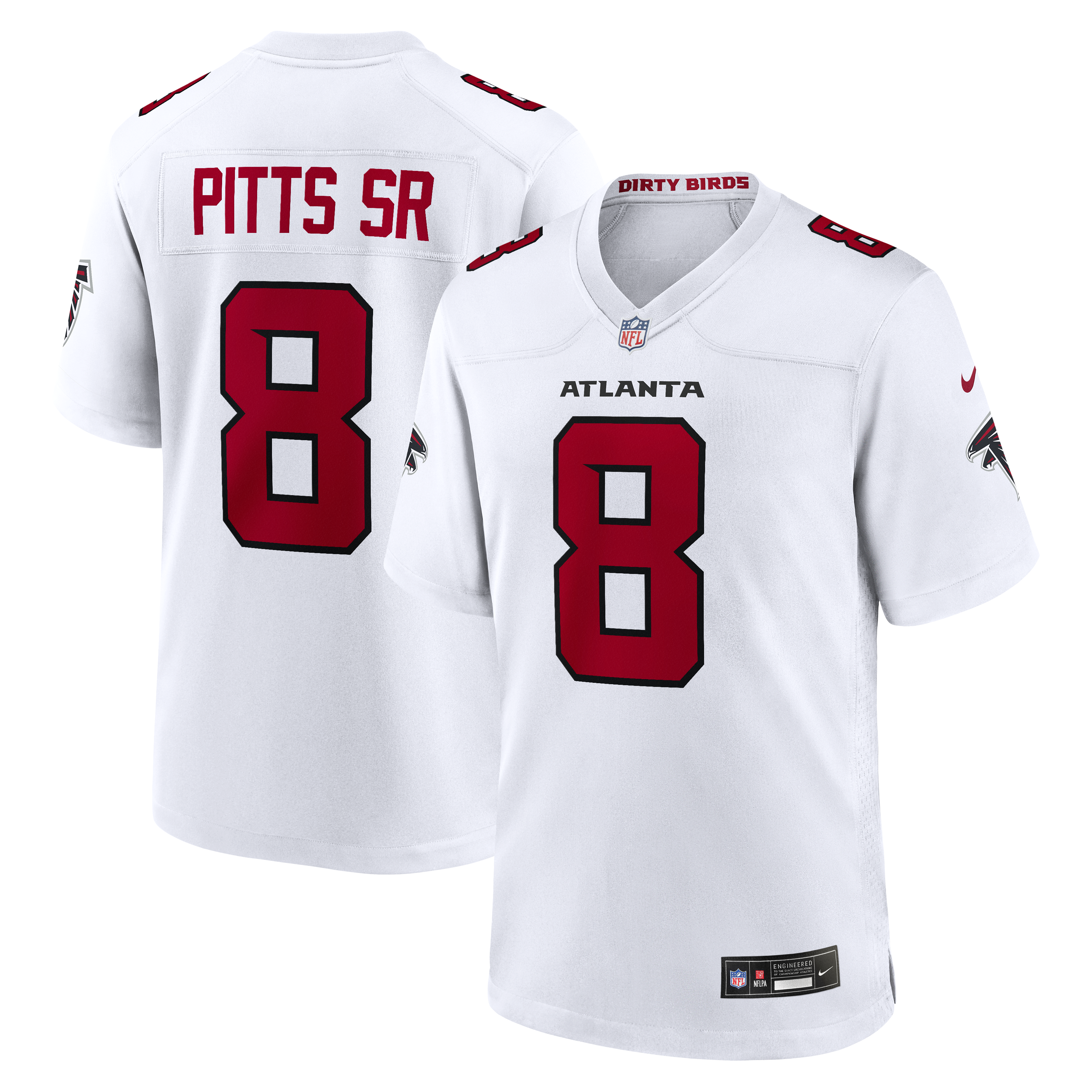 Men's Nike Kyle Pitts Sr. White Atlanta Falcons Game Jersey