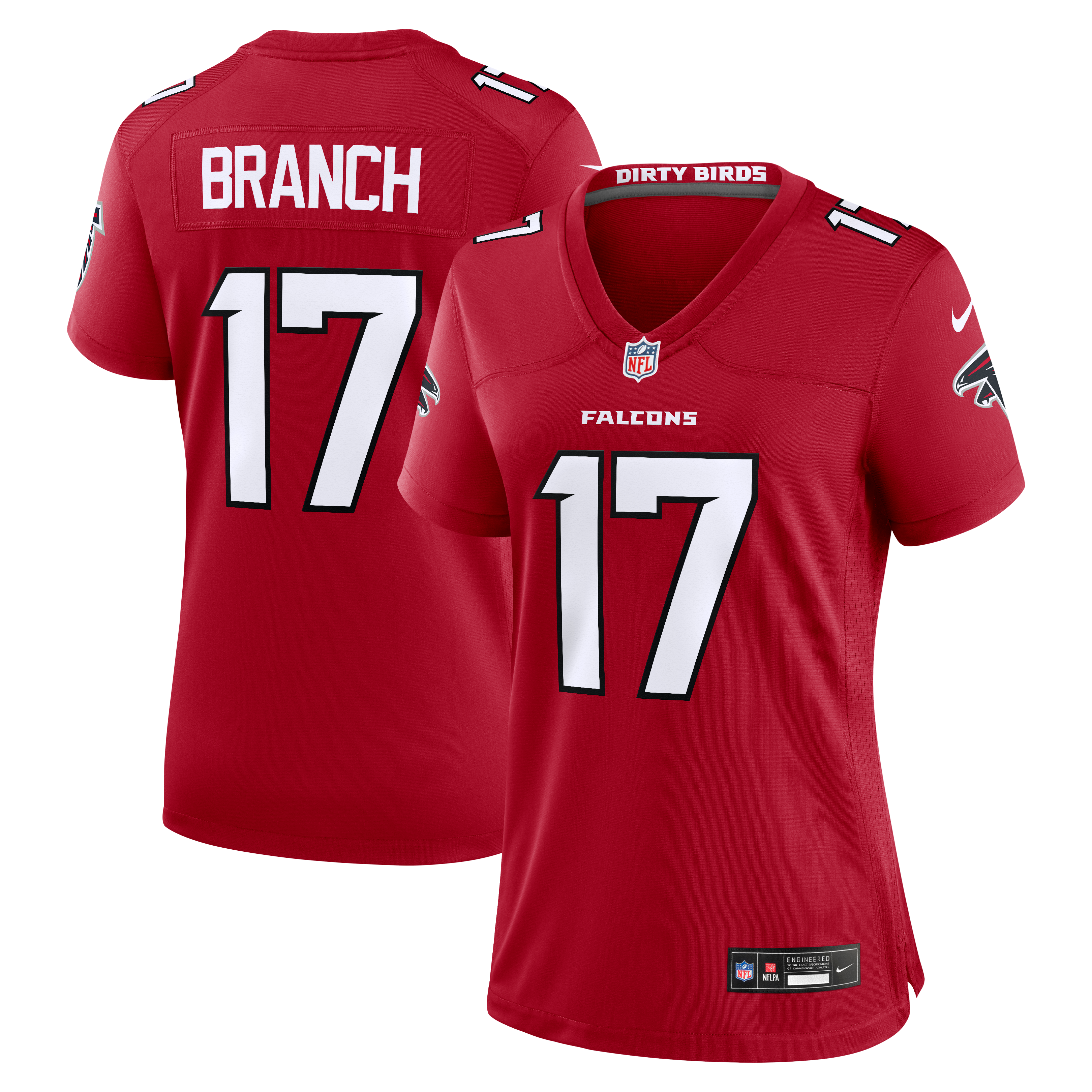 Women's Nike Zachariah Branch Red Atlanta Falcons Team Game Jersey