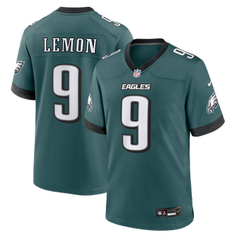 Men's Nike Green Philadelphia Eagles Makai Lemon Team Game Jersey