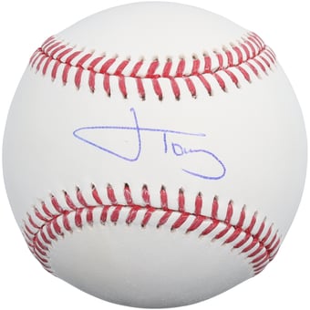 Jonah Tong New York Mets Autographed Baseball