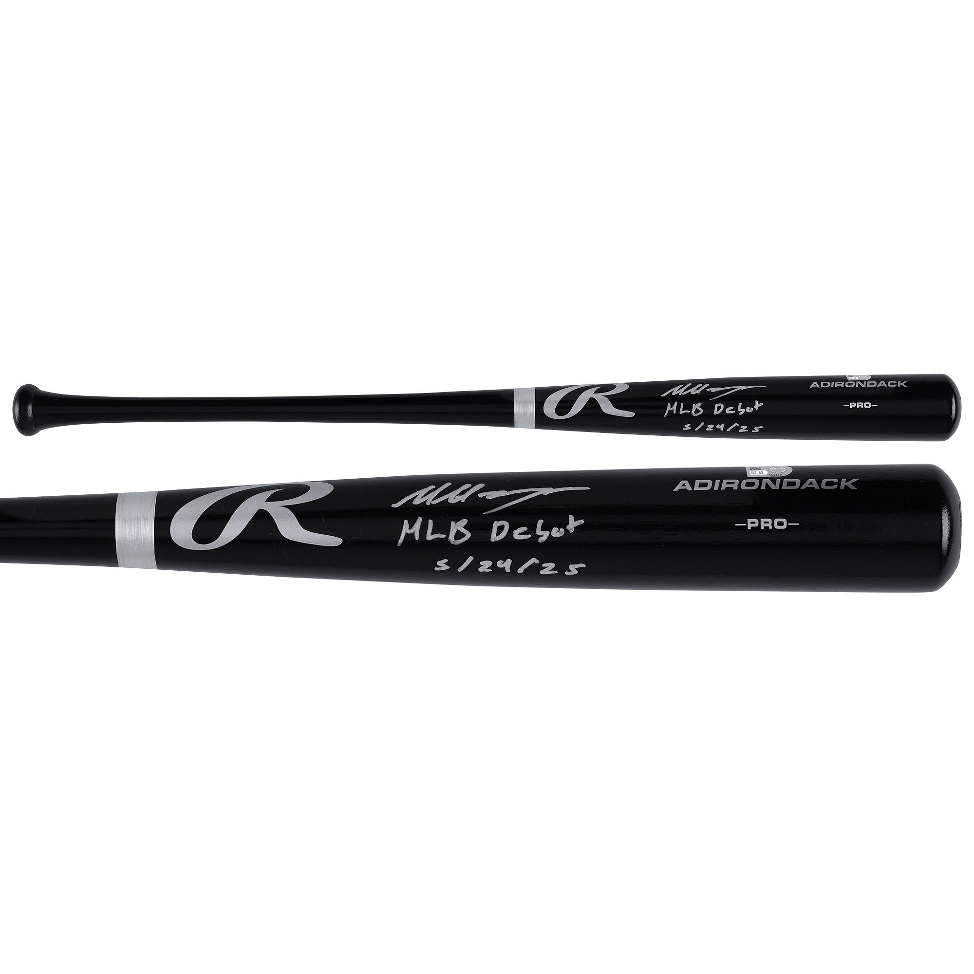 Marcelo Mayer Boston Red Sox Autographed Black Rawlings Pro Bat with "MLB Debut 5/24/25" Inscription