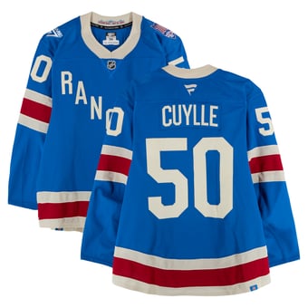 Will Cuylle New York Rangers Game-Used #50 Blue Centennial Jersey vs. Boston Bruins on January 26, 2026