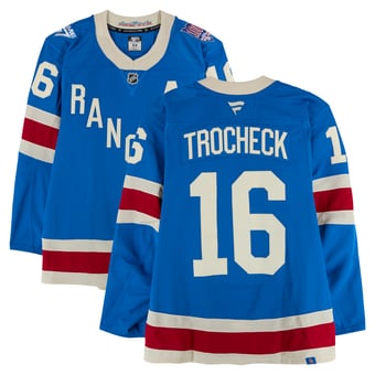 Vincent Trocheck New York Rangers Game-Used #16 Blue Centennial Jersey vs. Carolina Hurricanes on February 5, 2026