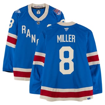 J.T. Miller New York Rangers Game-Used #8 Blue Centennial Jersey vs. Carolina Hurricanes on February 5, 2026