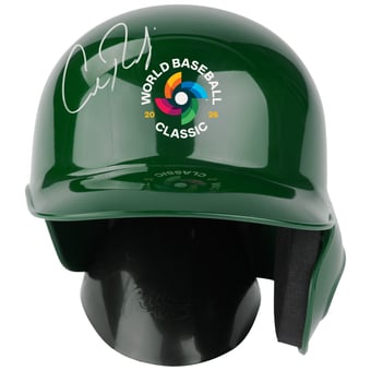 Cal Raleigh USA Baseball Autographed 2026 World Baseball Classic Logo Mini Batting Helmet