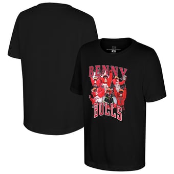 Youth Stadium Essentials  Black Chicago Bulls Mascot Crossroads T-Shirt