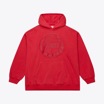 Men's Mitchell & Ness  Red Houston Rockets Downtown Collection Fleece Hoodie