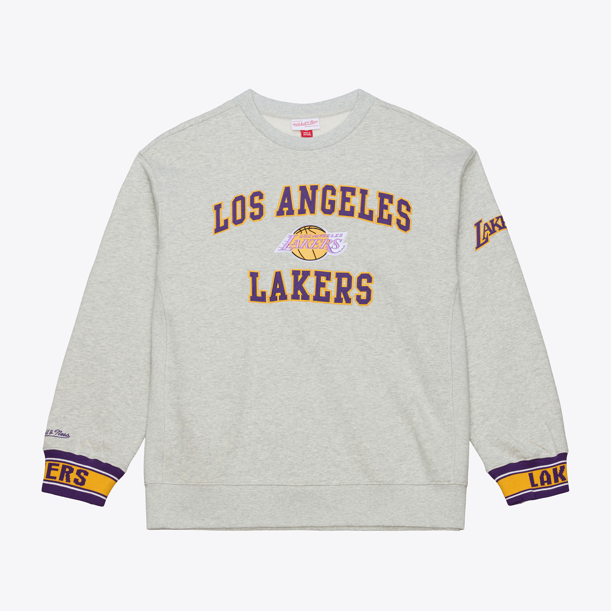Mitchell & Ness Men's Mitchell Ness Gray Los Angeles Lakers Team Celebration Fleece Sweatshirt - Gray