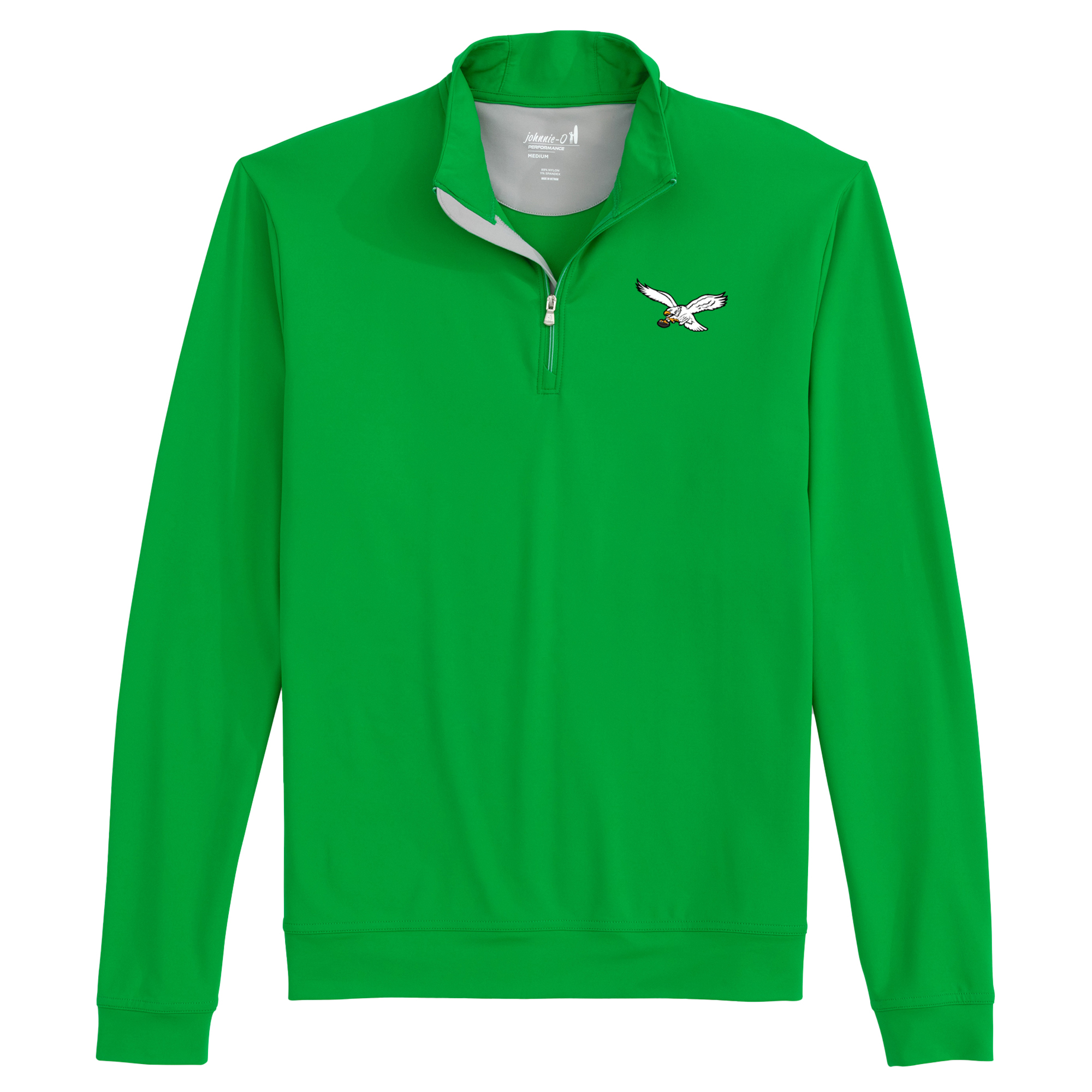 Men's johnnie-O  Kelly Green Philadelphia Eagles Motion Quarter-Zip Pullover