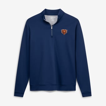 Men's johnnie-O  Navy Chicago Bears Motion Quarter-Zip Pullover