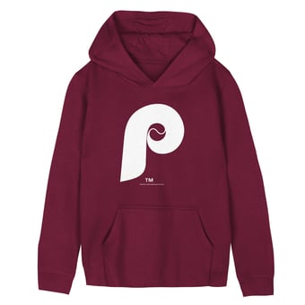 Preschool Mitchell & Ness  Burgundy Philadelphia Phillies Retro Logo Hoodie