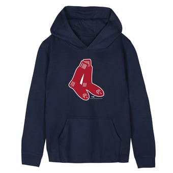 Preschool Mitchell & Ness  Navy Boston Red Sox Retro Logo Hoodie