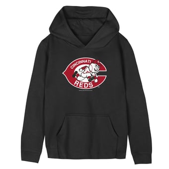 Preschool Mitchell & Ness  Black Cincinnati Reds Retro Logo Hoodie