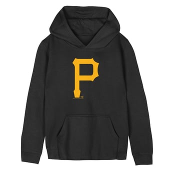 Preschool Mitchell & Ness  Black Pittsburgh Pirates Retro Logo Hoodie