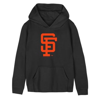 Preschool Mitchell & Ness  Black San Francisco Giants Retro Logo Hoodie