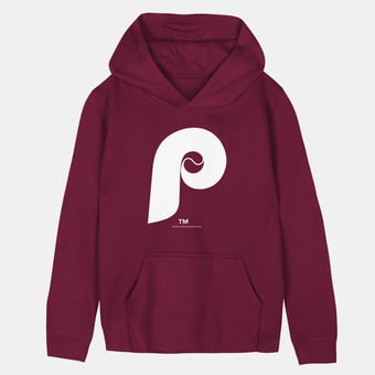 Toddler Mitchell & Ness  Burgundy Philadelphia Phillies Retro Logo Hoodie