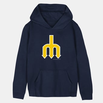 Toddler Mitchell & Ness  Navy Seattle Mariners Retro Logo Hoodie