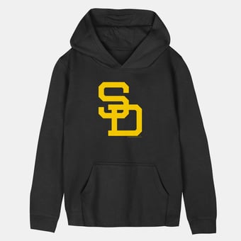 Toddler Mitchell & Ness  Black San Diego Padres Retro Logo Hoodie