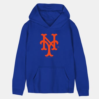 Toddler Mitchell & Ness  Royal New York Mets Retro Logo Hoodie