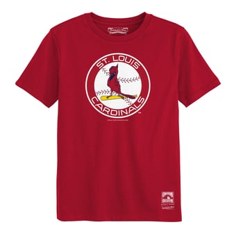 Preschool Mitchell & Ness  Red St. Louis Cardinals Retro Logo T-Shirt