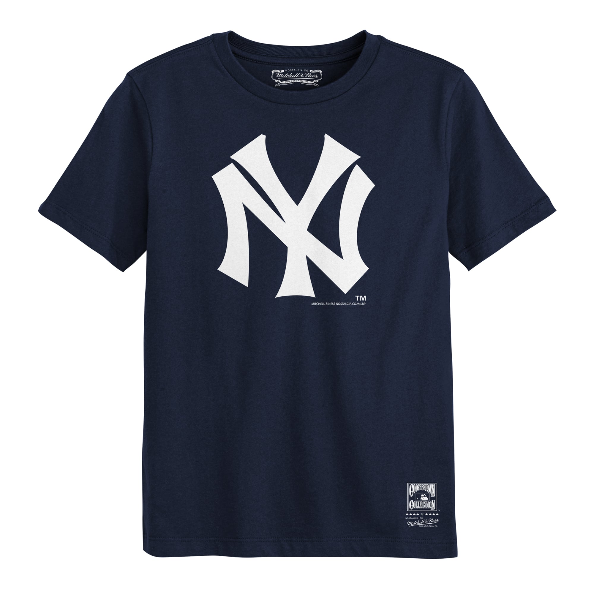 Preschool Mitchell & Ness  Navy New York Yankees Retro Logo T-Shirt