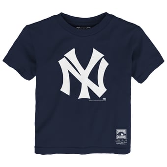Toddler Mitchell & Ness  Navy New York Yankees Retro Logo T-Shirt