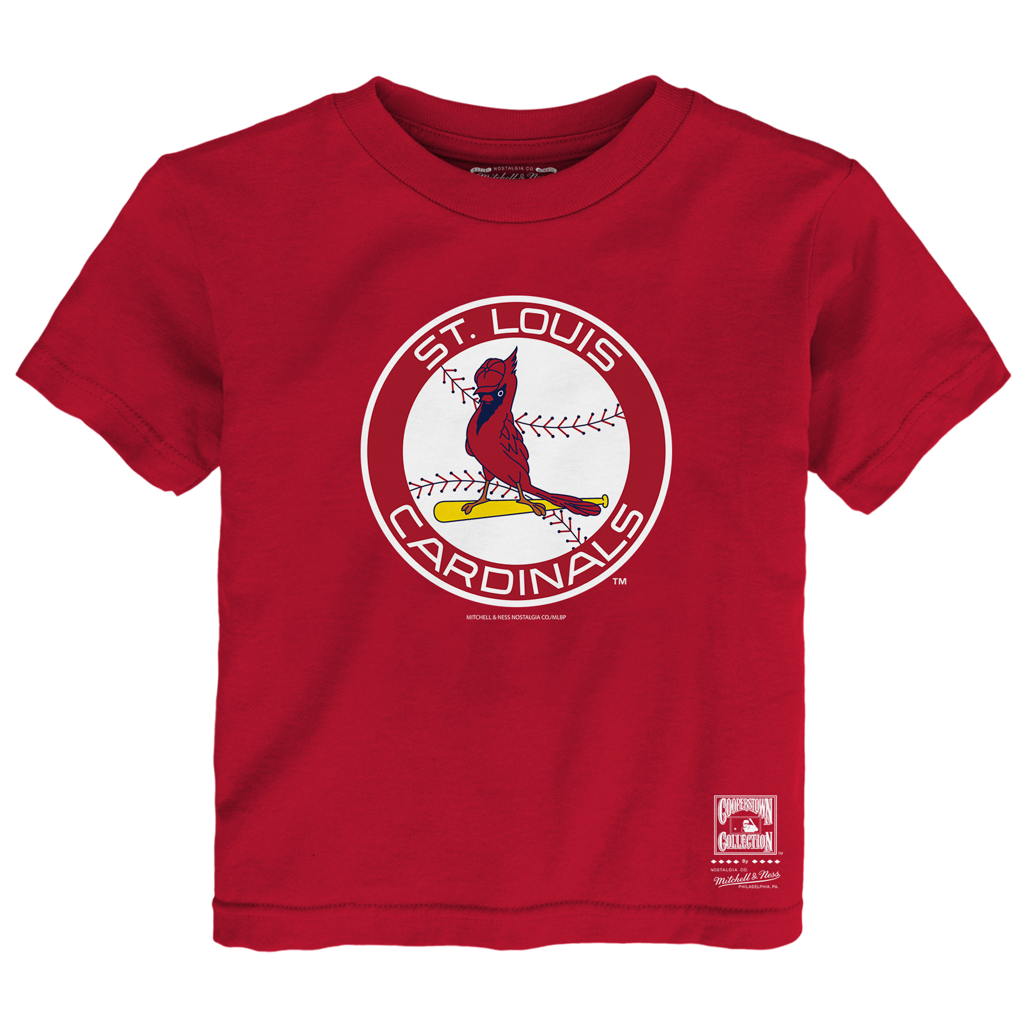 Toddler Mitchell & Ness  Red St. Louis Cardinals Retro Logo T-Shirt