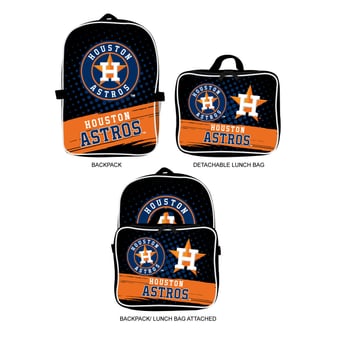MOJO Houston Astros Backpack & Lunch Box 2-Piece Set