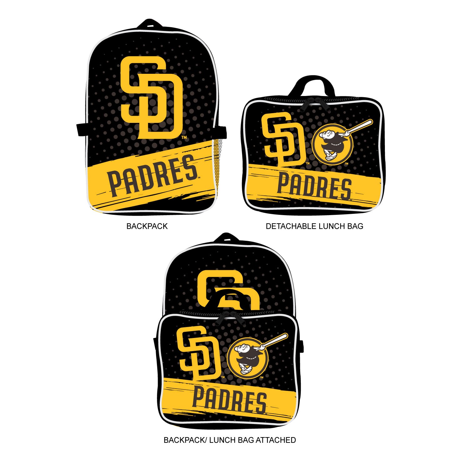 MOJO San Diego Padres Backpack & Lunch Box 2-Piece Set