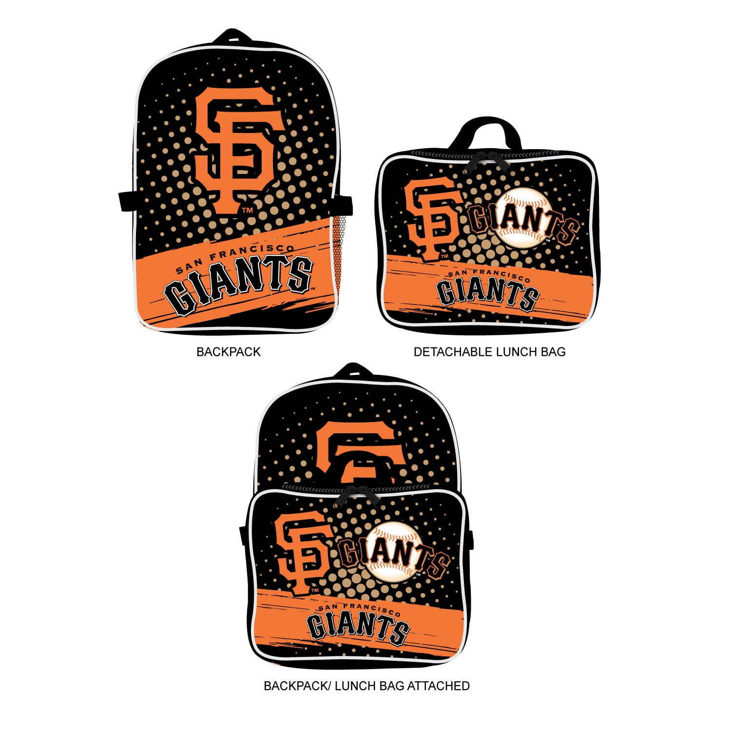 MOJO San Francisco Giants Backpack & Lunch Box 2-Piece Set