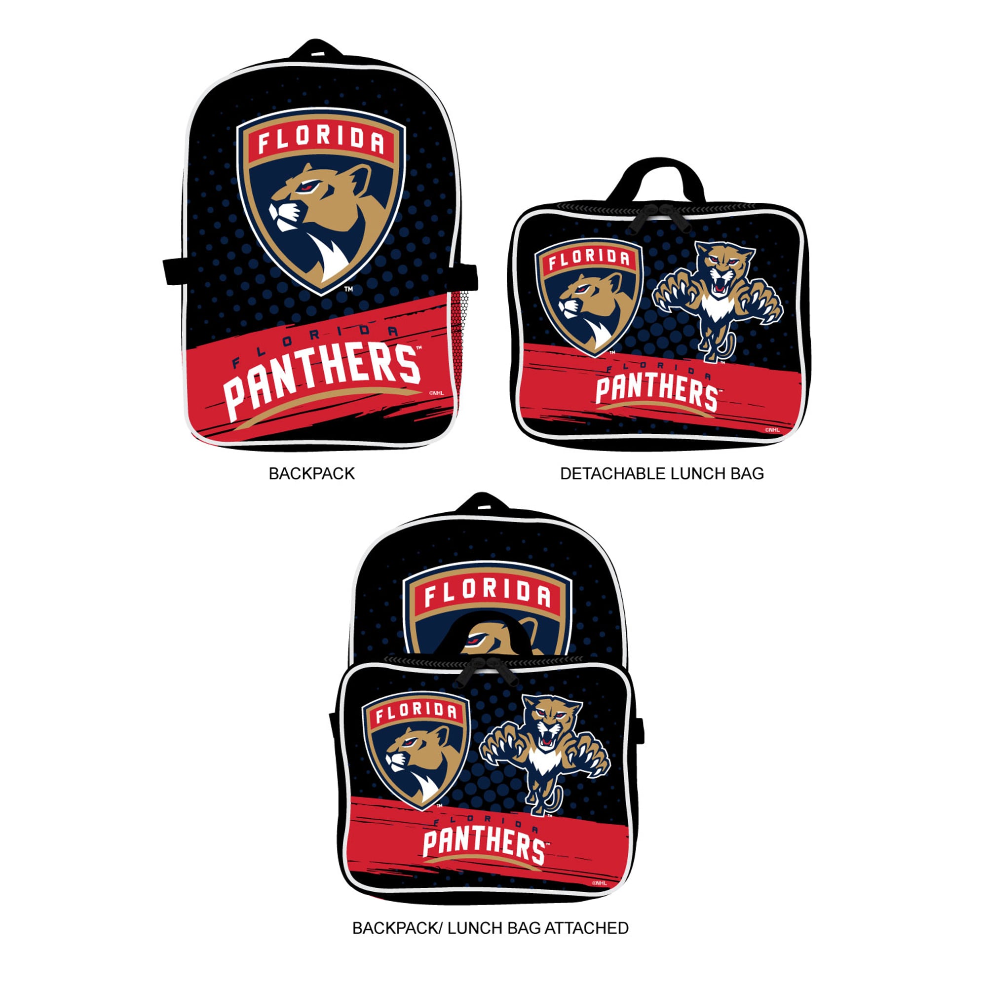 MOJO Florida Panthers Backpack & Lunch Box 2-Piece Set